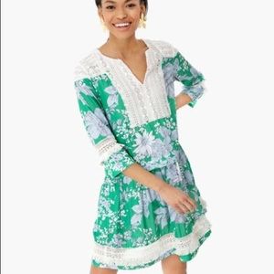 Tuckernuck Floral Drop waist Dress.  Size Small